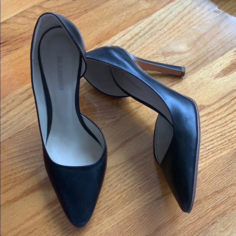 Jil Sander black heels